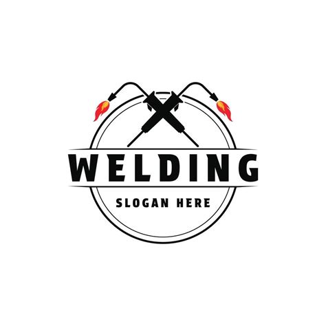 Welding logo design vintage retro style 39450869 Vector Art at Vecteezy