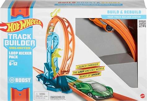 Hot Wheels Toy Car Track Set Track Builder Unlimited Playset Loop