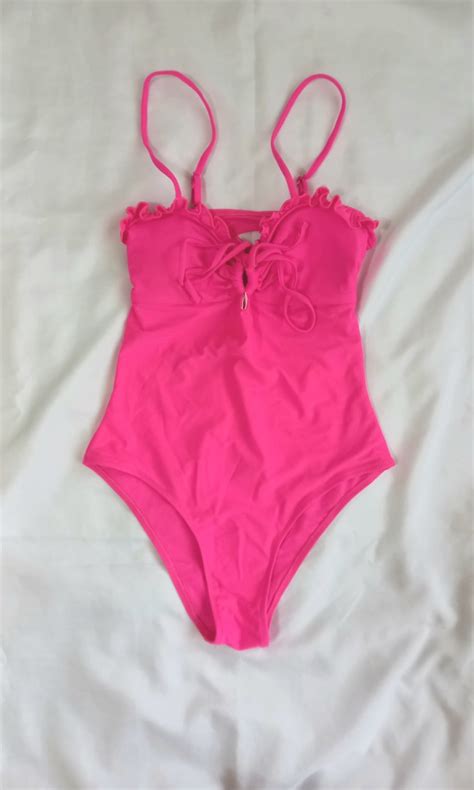 Hot Pink One Piece Bikini On Carousell