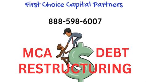 MCA Debt Restructuring 888 598 6007 First Choice Capital Partners