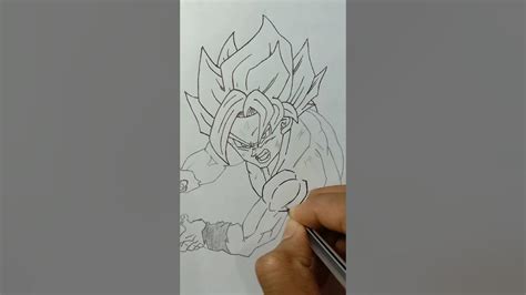 How To Draw Cc Goku 🤩universal Blue 🤩viralvideoshorts Rashmiarts