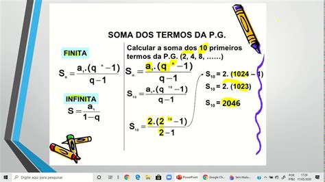 Matemática 3º Médio Soma dos n primeiros termos de uma PG Soma dos