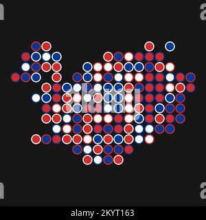 Mapa De Islandia Silhouette Ilustraci N De Patr N Generativo Pixelado