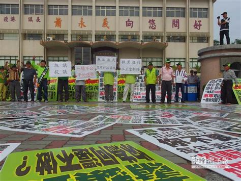 北港鎮公所拆看板 張勝智聚眾抗議 政治 中時