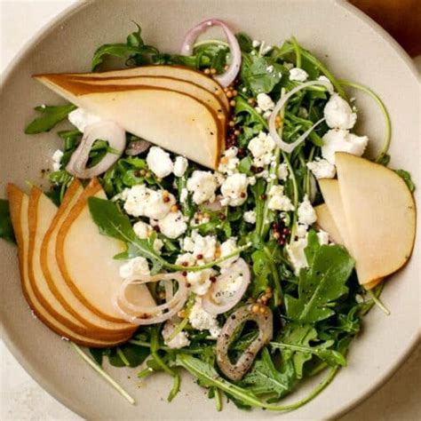 Arugula Pear Salad With Goat Cheese Legally Healthy Blonde