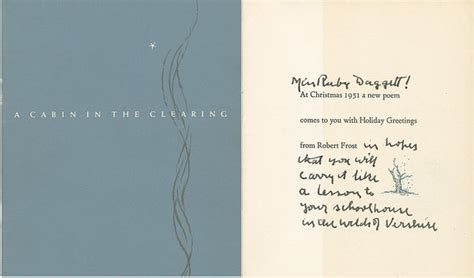 A New England Christmas Card From Robert Frost New Hampshire Public Radio