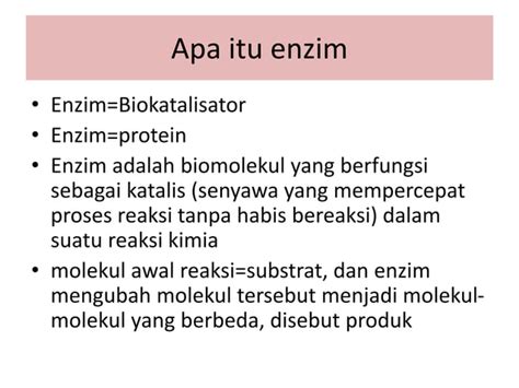 ENZIM PADA TUMBUHAN Pptx Pertanian Proteksi PPT