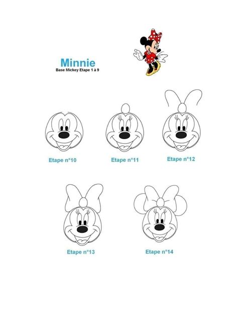 Minnie Dessin De Minnie Tutoriel De Dessin Tutoriel De Dessin Disney