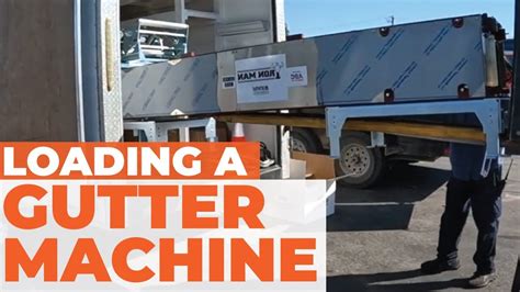 How To Load A Seamless Gutter Machine On A Trailer 5 6 Combo KWM