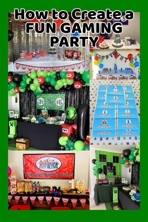 an image of how to create a fun gaming party