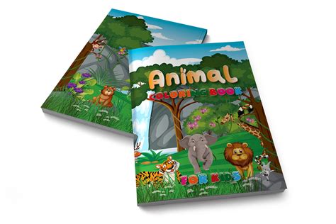 Animals Coloring Book Cover Design :: Behance