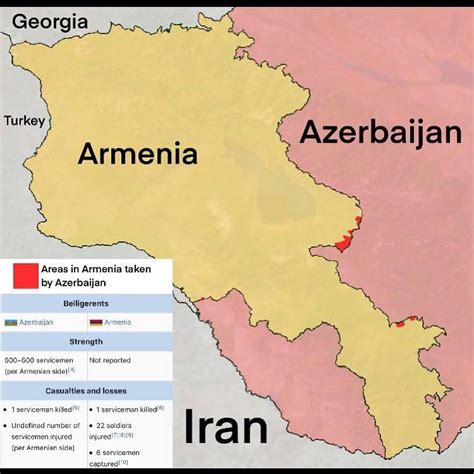 Map of the current situation on the border : r/armenia