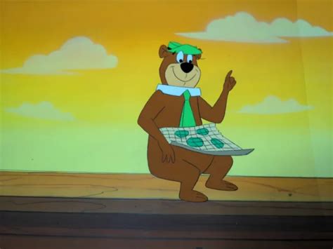 Yogi Bear Animation Cel Hanna Barbera Cartoons Production Art Vintage