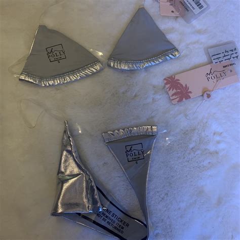 Oh Polly Silver Bikini Brand New With Tags And Depop