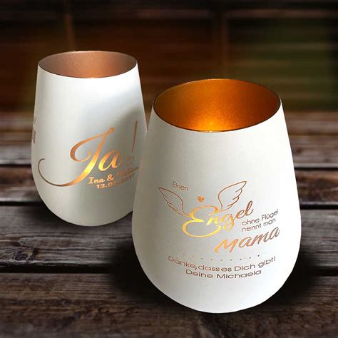 Windlicht Zur Hochzeit Gold Oder Silber Mit Namen Geschenkplanet