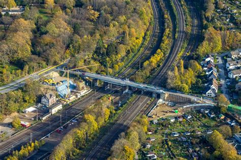 Bochum Von Oben Herbstluftbild Baustelle Zum Neubau Der