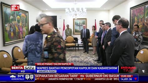 Jk Bantah Pencopotan Kapolri Dan Kabareskrim Youtube