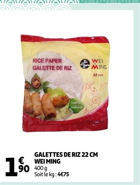 Galettes De Riz Cm Wei Ming G Promotie Bij Auchan