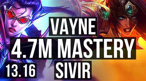 Vayne Braum Vs Sivir Alistar Adc M Mastery