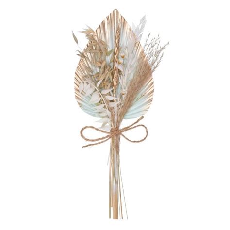 Sage Gold Palm Spear Bouquet Dried Flowers For Cakes