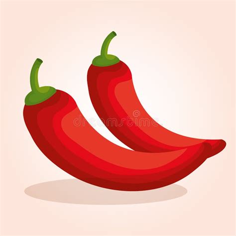 Chili Peppers Hot Icon Stock Illustration Illustration Of Healthy 82531537