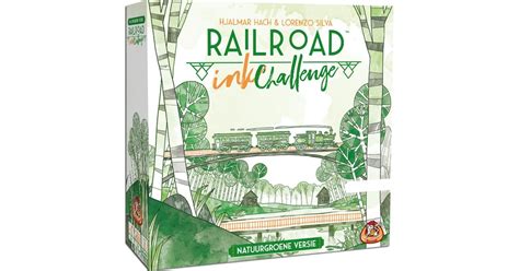 White Goblin Games Railroad Ink Natuurgroene Versie Dobbelspel