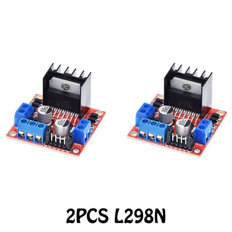 บอร์ดขับสเต็ปมอเตอร์ Dc แบบคู่สำหรับ L298n 2ชิ้นโมดูลสำหรับสเต็ปมอเตอร์