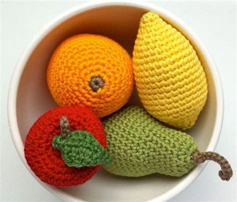 Frutas A Crochet Manualidades Con Ganchillo Fruta De Ganchillo