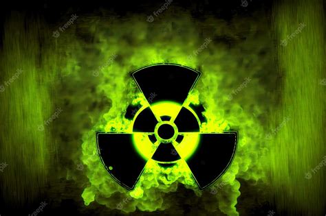 Green Radioactive Symbol