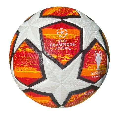 Tych3L Size 5 High Quality Soccer Ball Champions League Orange White Black - Walmart.com