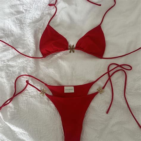 Asta Resort Julianna Bikini Set Rossa Red Most Depop