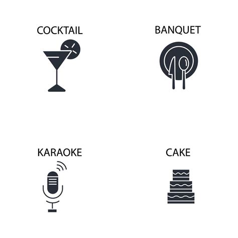 Event Icons Set Event Pack Symbol Vector Elements For Infographic Web