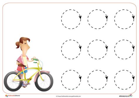 Trazos Circulares Fichas De Grafomotricidad Educapeques