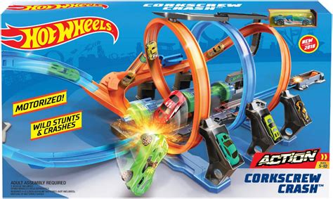 Best Buy Hot Wheels Corkscrew Crash Track Set FTB