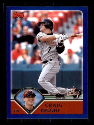 Baseball Topps Craig Biggio Houston Astros Ebay