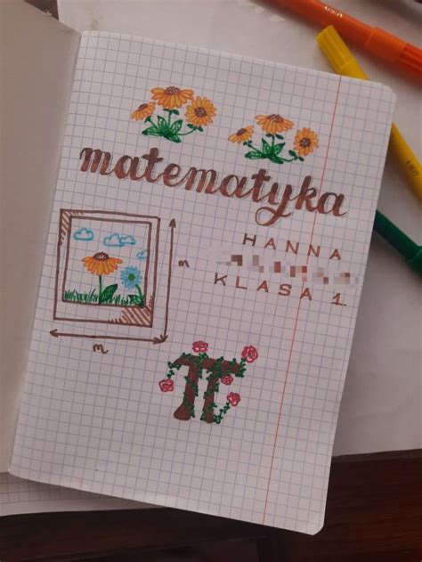 front page of notebook strona tytułowa zeszytu nel 2024