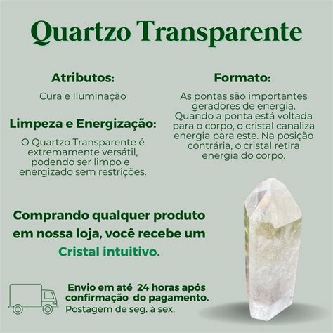 Ponta de Cristal Quartzo Transparente Lapidada Cura e Iluminação