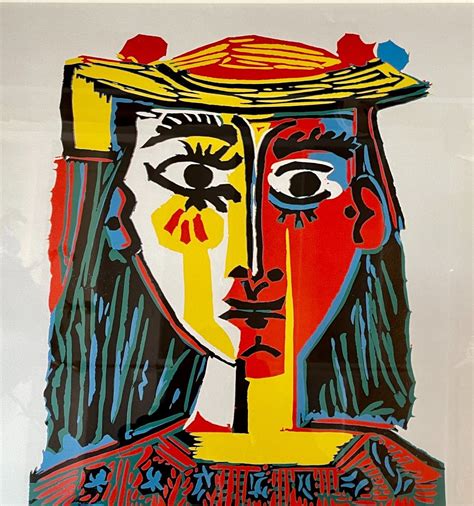 Proantic Original Poster From The Exhibition On Picassos Linocuts In