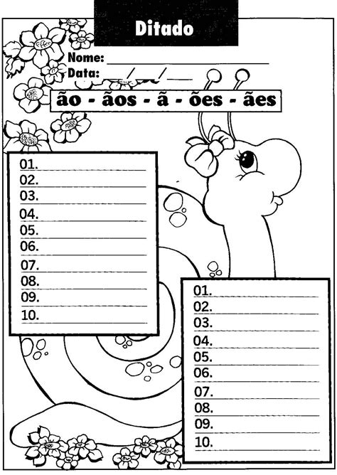 Escrita Dificuldades Ortogr Ficas Fichas De Ditado Para Trabalhar