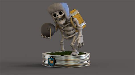 Artstation Giant Skeleton Clash Royale Miniature