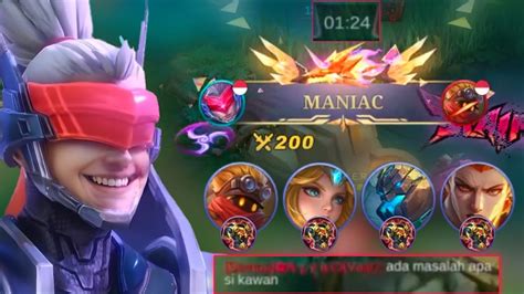 Maniac Dibawah Mnt Ketika Top Global Saber Dapat Maniac Lawan Hero