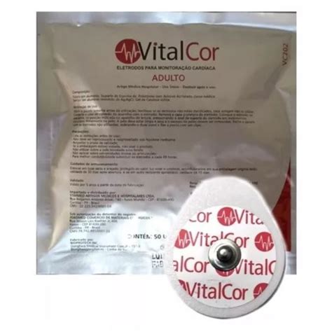 Eletrodo Para Ecg C Gel Adulto Pacote C Un Vitalcor Shopee Brasil