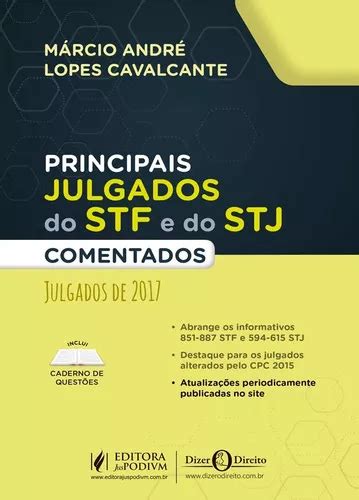 Principais Julgados Do Stf E Stj Comentados De Márcio André Editora