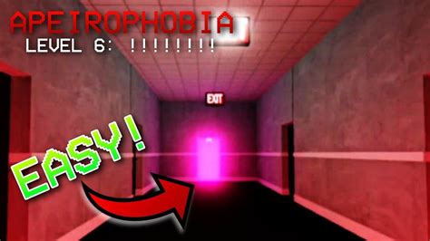 How To Escape Level 6 In Apeirophobia Roblox Youtube