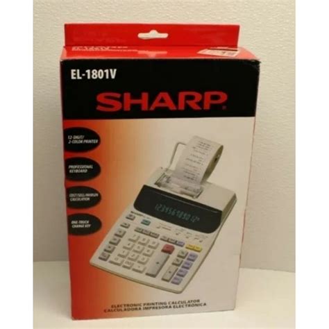 Calculadora De Mesa Bobina Sharp El 1801v 110v Lacrada Shopee Brasil