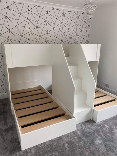 M Shape Triple Bunk Funky Bunk Beds