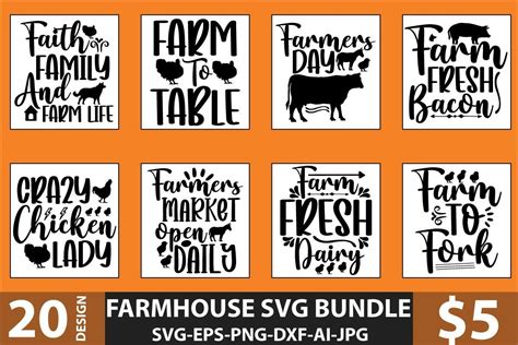 Farmhouse SVG Bundle Bundle · Creative Fabrica