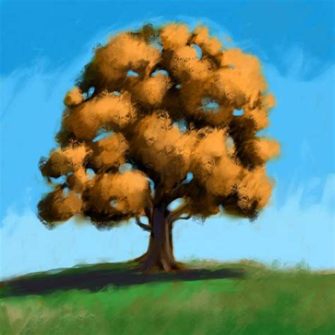 Jilted by the Muse: Fall tree painting exercise | Tree painting, Fall ...