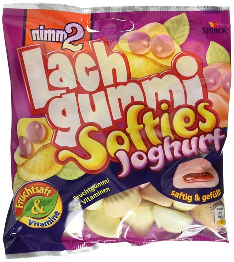 nimm2 Lachgummi Softies Joghurt Weiche gefüllte Fruchtgummis mit