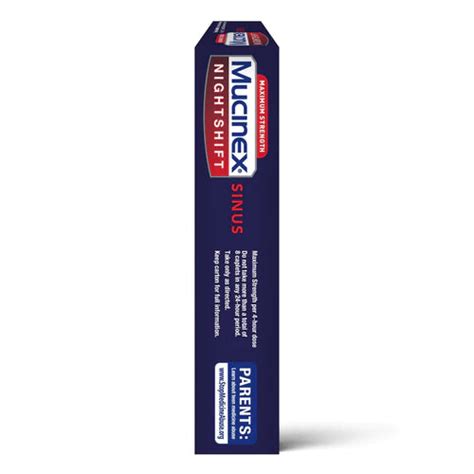 Mucinex Night Shift Sinus, 20 Caplets – Ehealth Motion